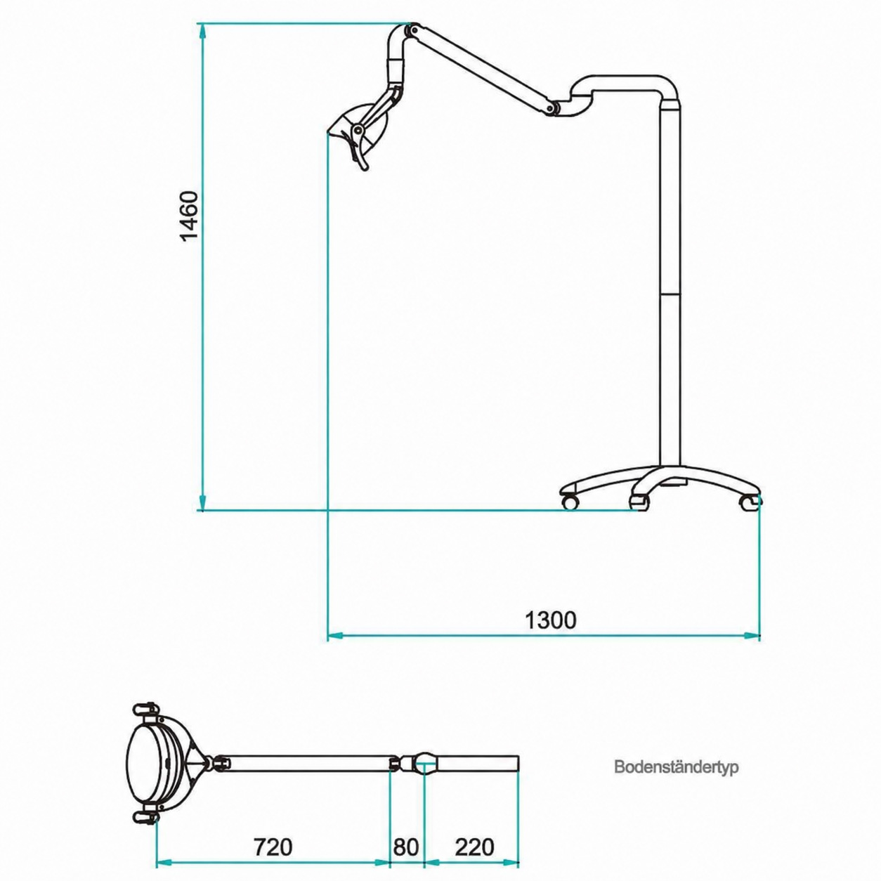 KY&reg; P103A 28W Dental Oral Licht Led Chirurgische Beleuchtung 6 LED Farbe Temperatur 4500K/3000K
